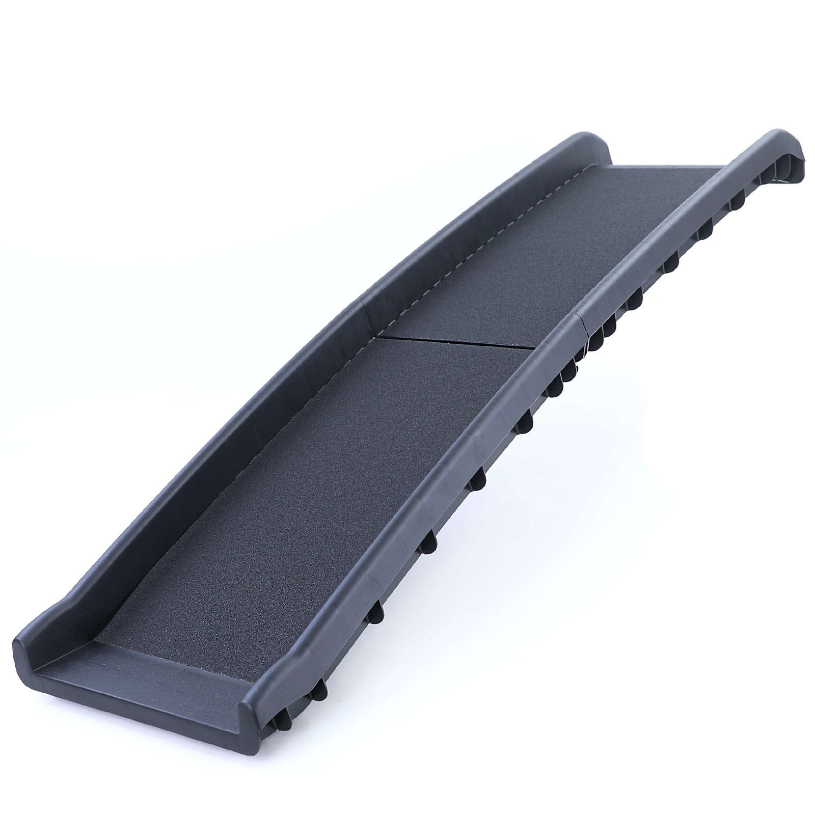 Auto hondenloopplank instaphulp antislip opvouwbaar zwart 155x40cm tot 90kg