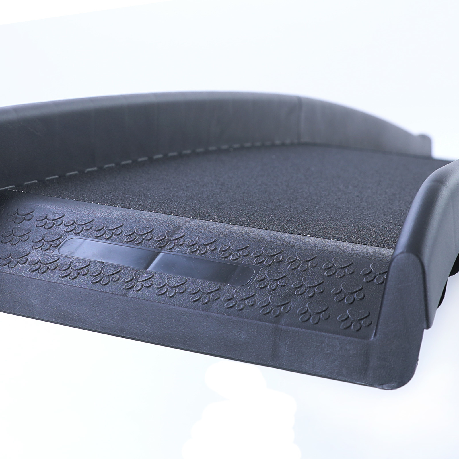 Auto hondenloopplank instaphulp antislip opvouwbaar zwart 155x40cm tot 90kg