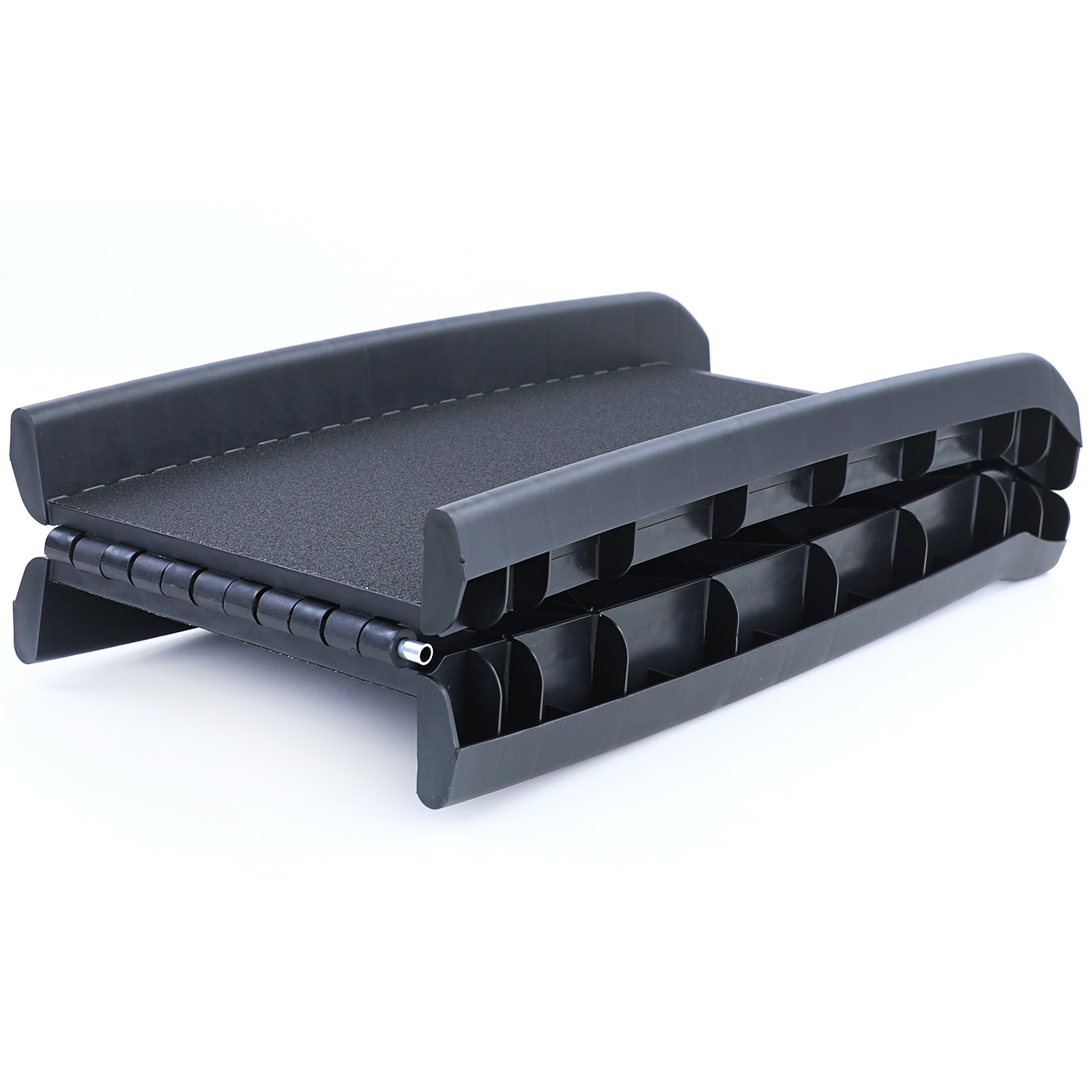 Auto hondenloopplank instaphulp antislip opvouwbaar zwart 155x40cm tot 90kg