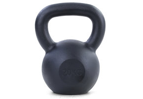 20 kg premium gietijzeren kettlebell swing dumbbell zwart