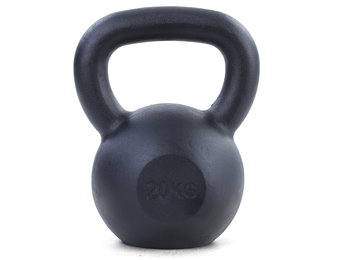 20 kg premium gietijzeren kettlebell swing dumbbell zwart