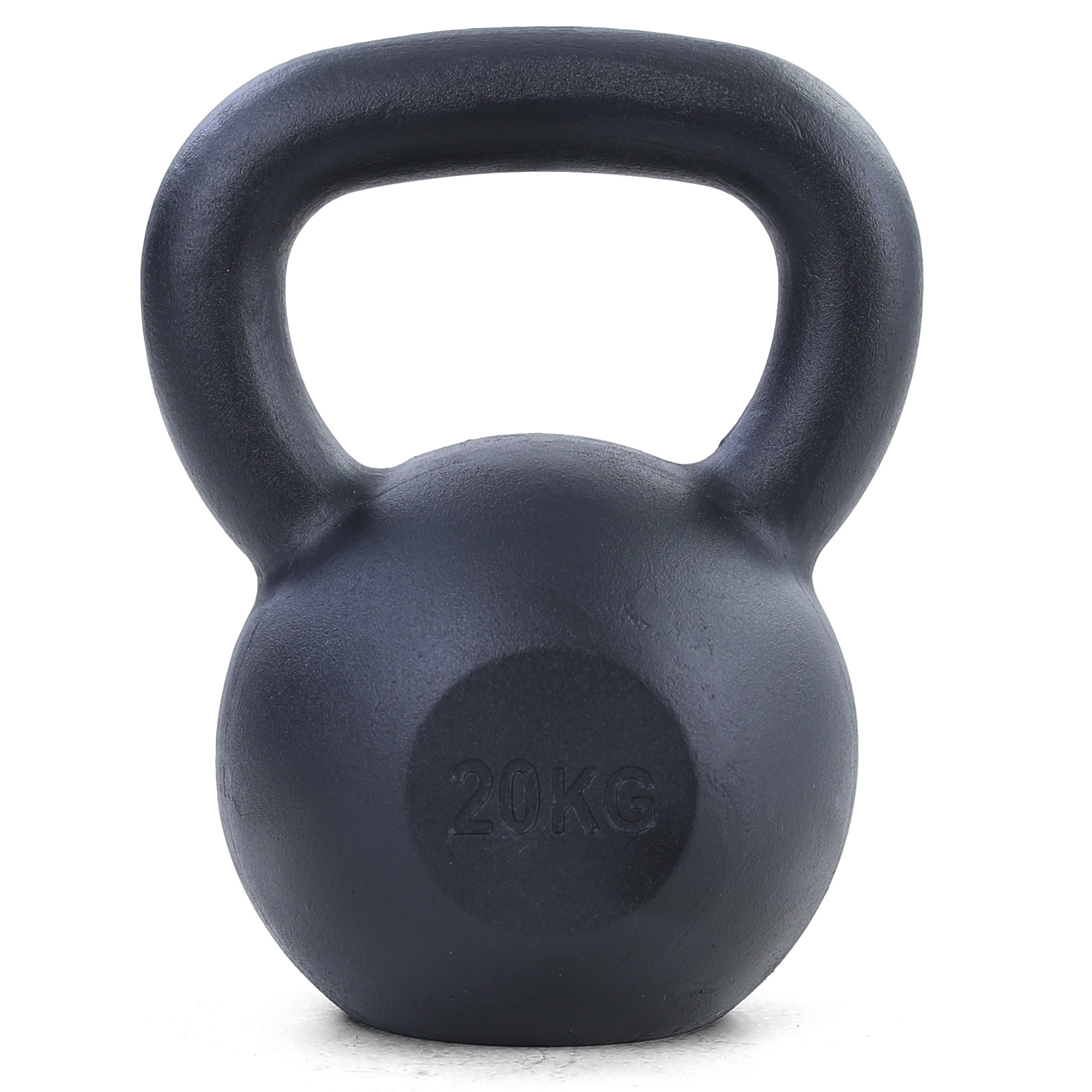 20 kg premium gietijzeren kettlebell swing dumbbell zwart