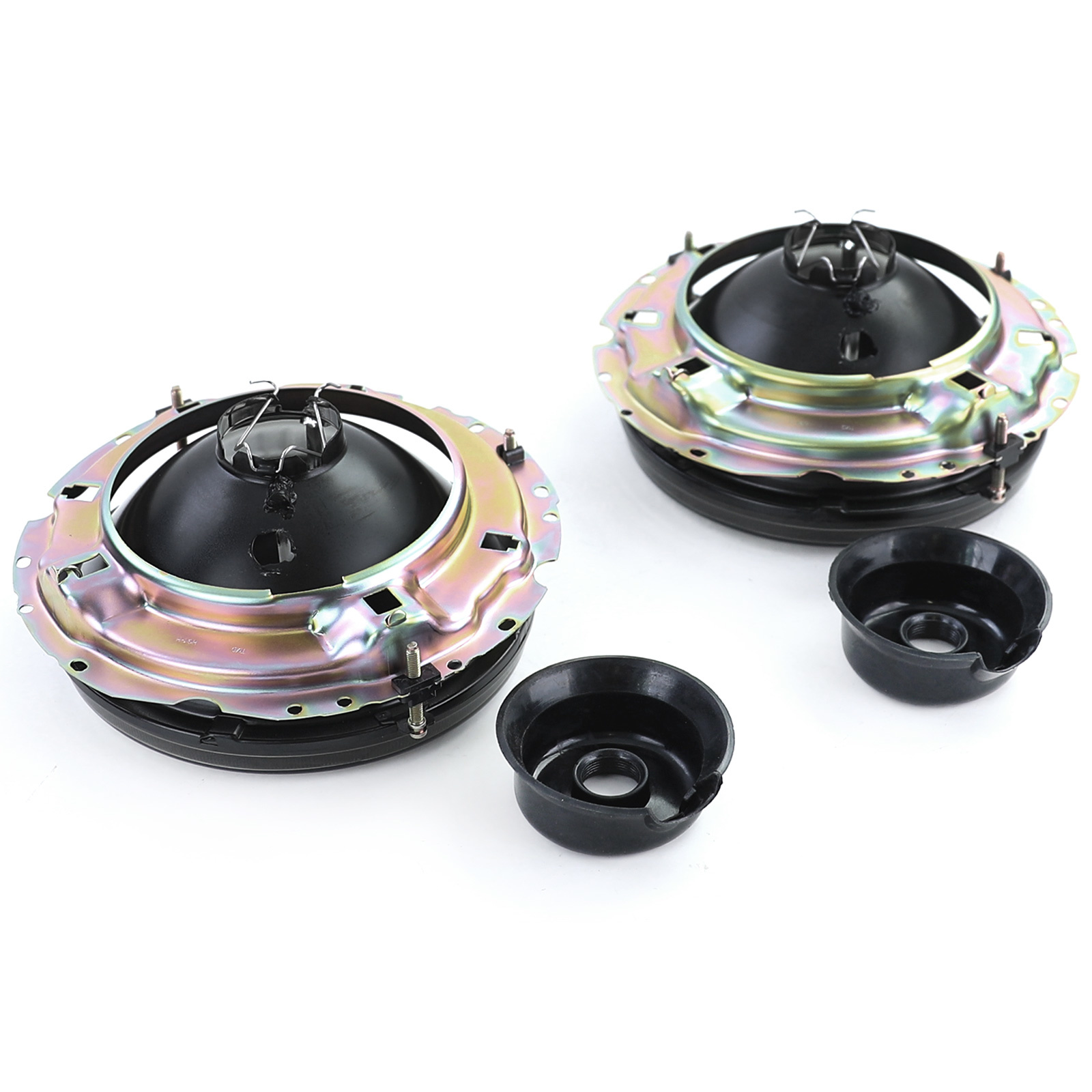 Koplampen black smoke met dradenkruis voor VW T2 73-79 + T3 79-92 + LT 75-85