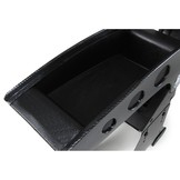 Armsteun middenconsole Race met opbergvak opklapbaar zwart carbon universeel