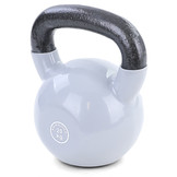 20 kg Kettlebell Kettlebell Swing Halter Gietijzer Zwart Vinyl Grijs