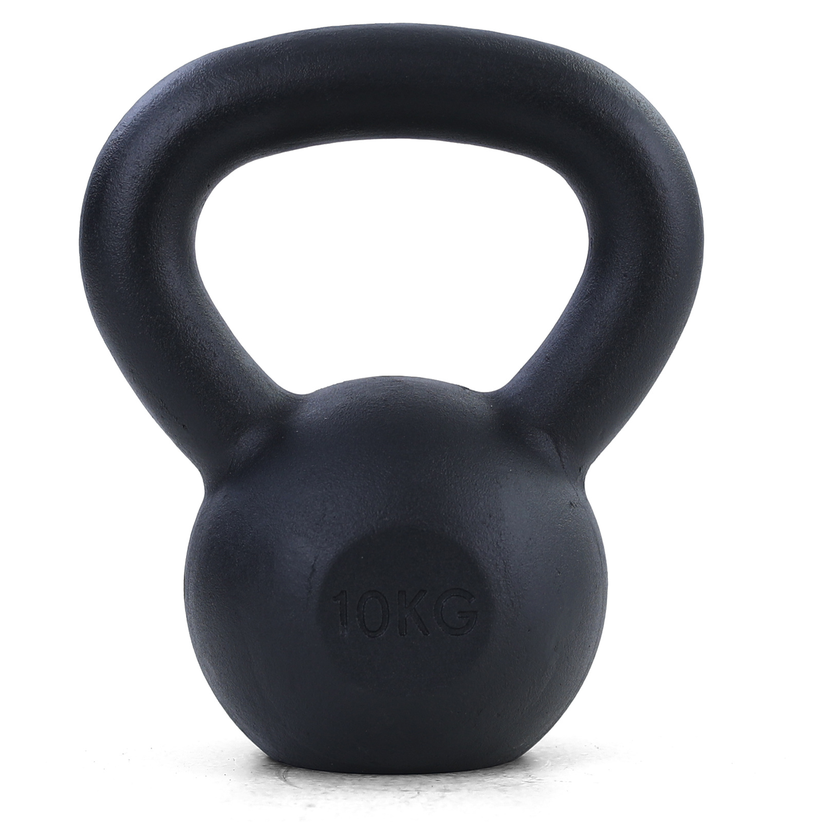 10 kg premium gietijzeren kettlebell swing dumbbell zwart
