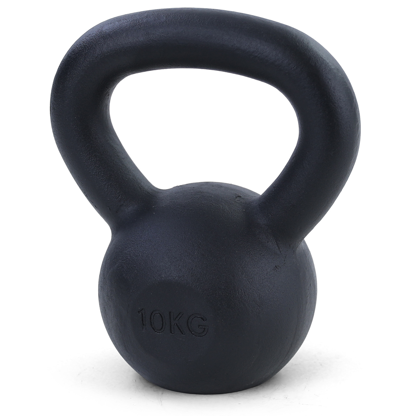 10 kg premium gietijzeren kettlebell swing dumbbell zwart