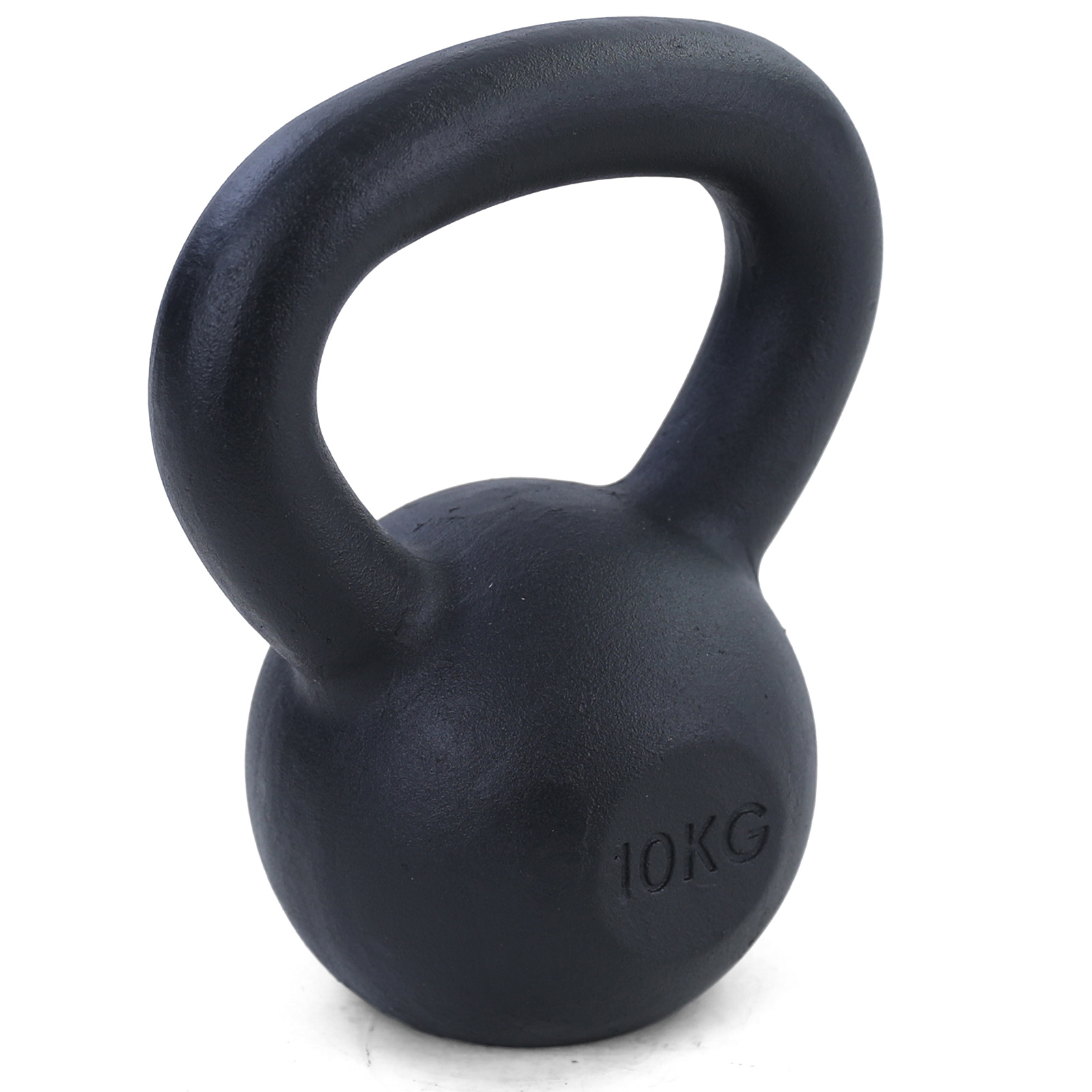 10 kg premium gietijzeren kettlebell swing dumbbell zwart