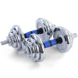 20 kg professionele dumbbell halterset chroom gietijzer voor fitness gym