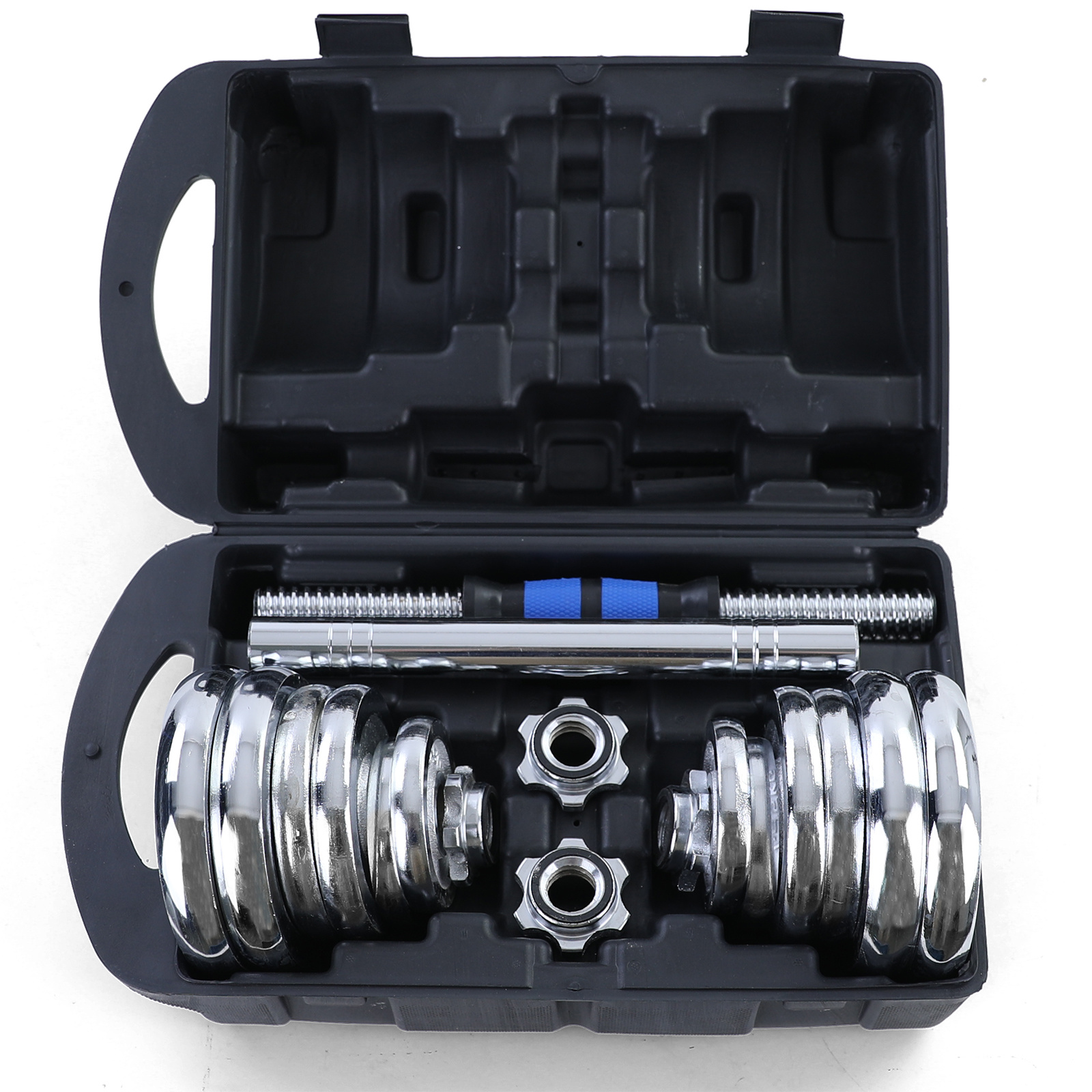 20 kg professionele dumbbell halterset chroom gietijzer voor fitness gym