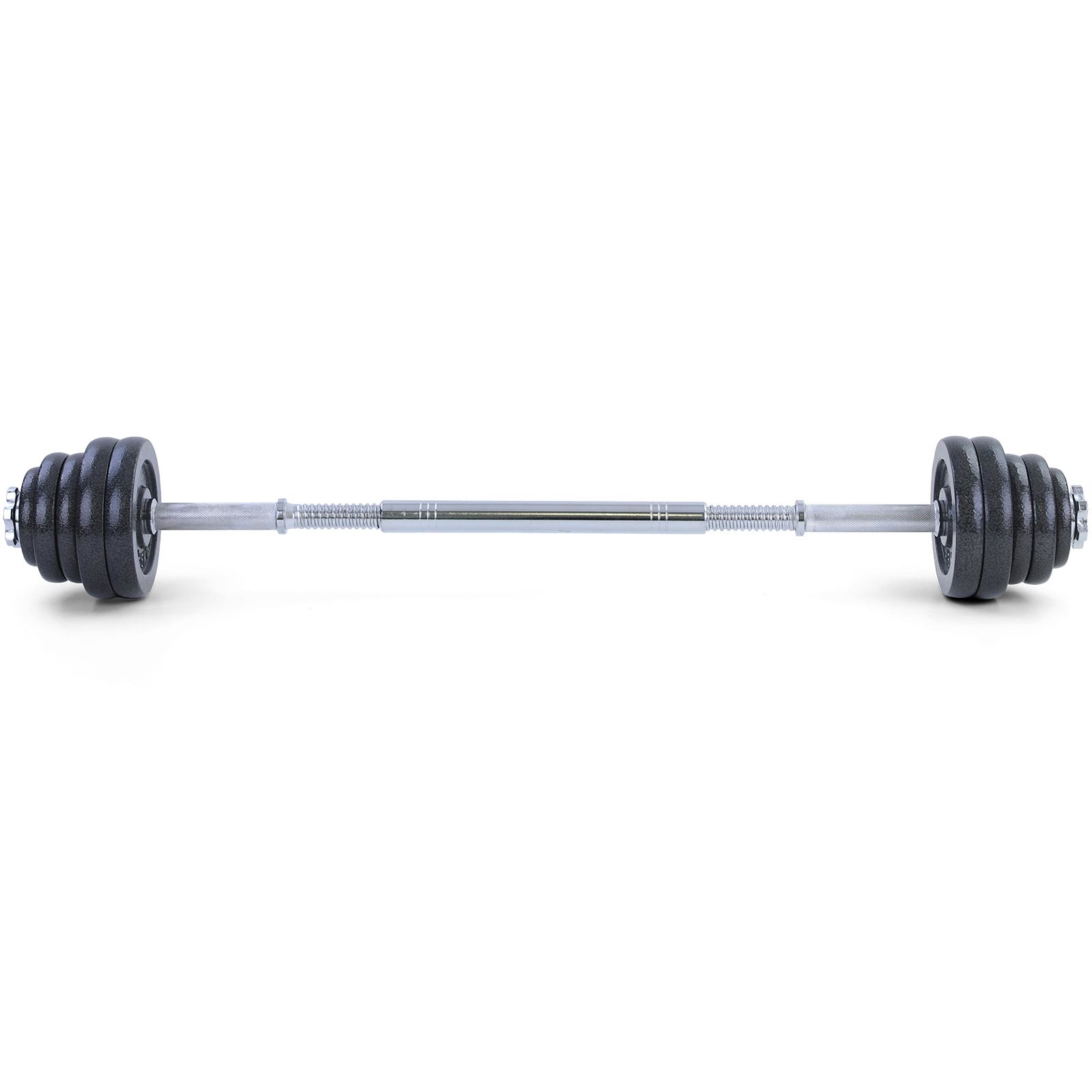 30 kg professionele dumbbell halterset zwart gietijzer