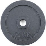 20 kg Olympische Halterschijf Gietijzer Zwart 50mm