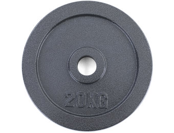 20 kg Olympische Halterschijf Gietijzer Zwart 50mm