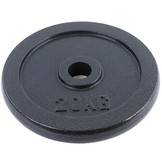 20 kg Olympische Halterschijf Gietijzer Zwart 50mm