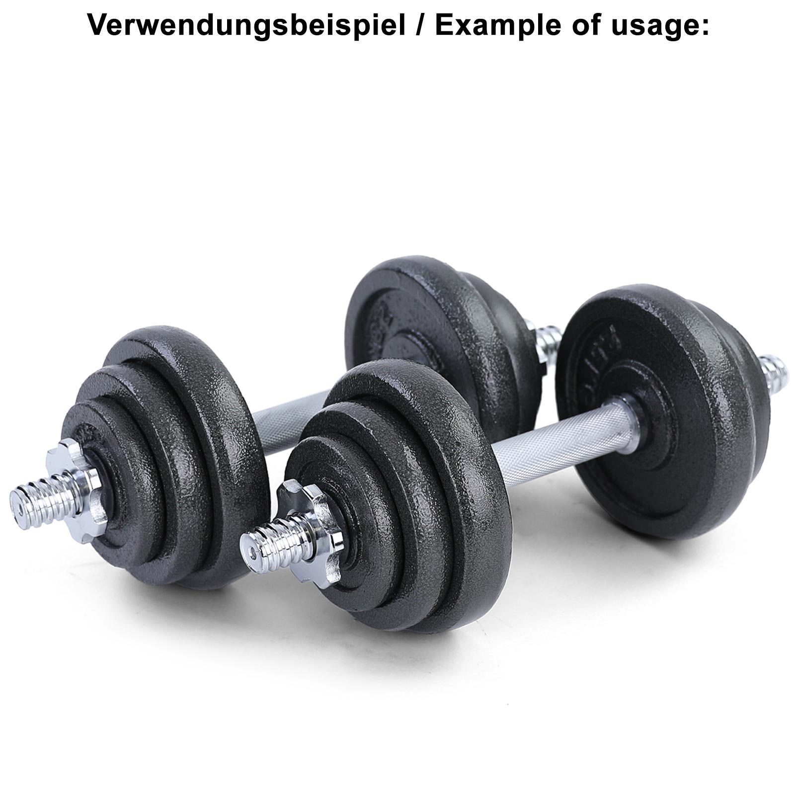 20 kg Olympische Halterschijf Gietijzer Zwart 50mm
