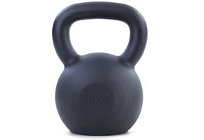 28 kg premium gietijzeren kettlebell swing dumbbell zwart