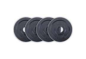 20kg 4x5kg Olympische Halterschijven Gietijzer Zwart 50mm