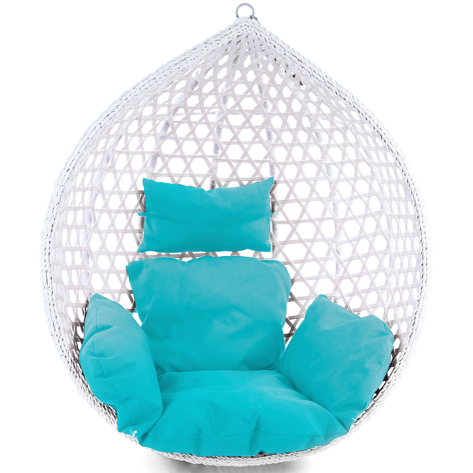 Kussen voor hangstoelmand incl. rugdeel 2-delige set style turquoise