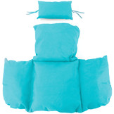 Kussen voor hangstoelmand incl. rugdeel 2-delige set style turquoise