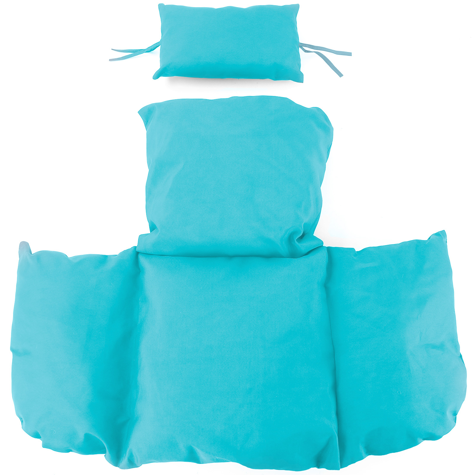 Kussen voor hangstoelmand incl. rugdeel 2-delige set style turquoise
