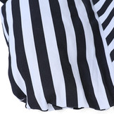 Kussen voor hangstoel incl. rugdeel 2-delig stijl zwart wit gestreept