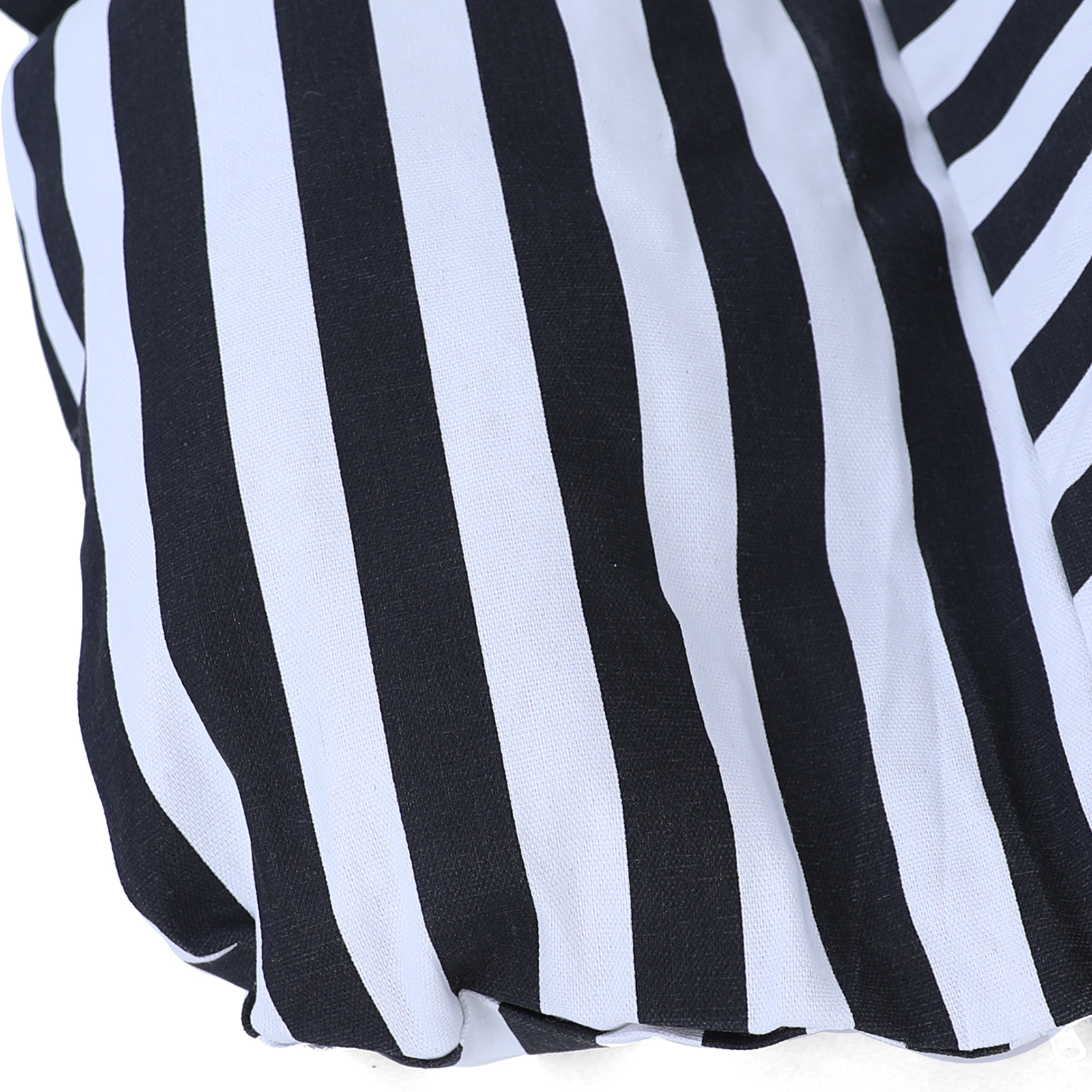 Kussen voor hangstoel incl. rugdeel 2-delig stijl zwart wit gestreept