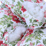 Kussen voor hangstoelmand incl. rugdeel 2-delige set bloemmotief