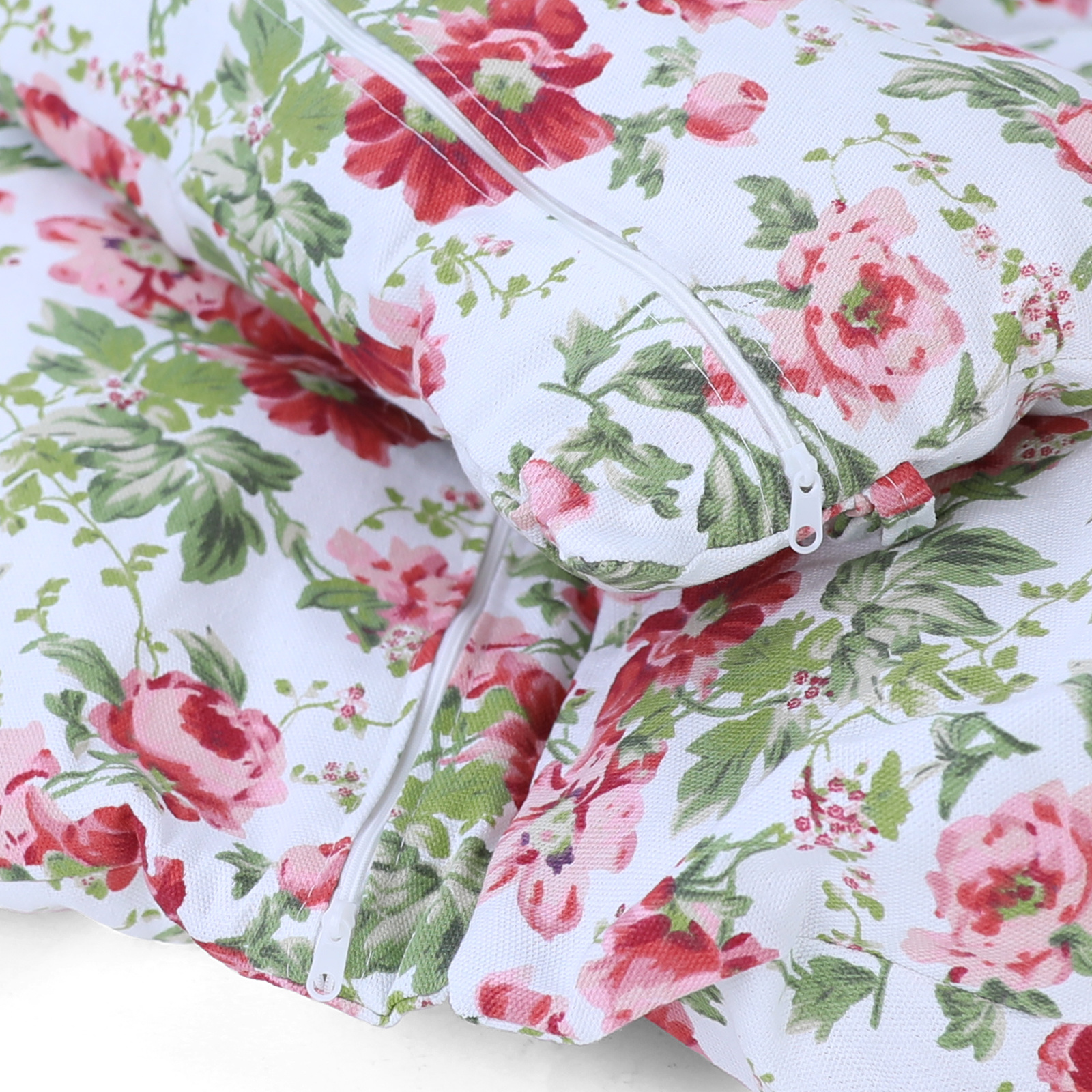 Kussen voor hangstoelmand incl. rugdeel 2-delige set bloemmotief