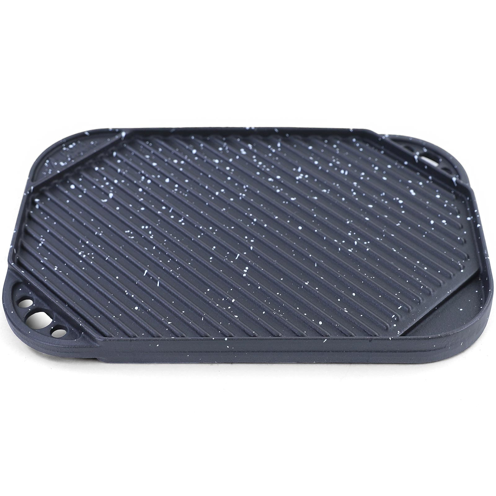 BBQ grill omkeerbare plaat gietijzer antiaanbaklaag universeel 30x20cm