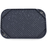 BBQ grill omkeerbare plaat gietijzer antiaanbaklaag universeel 30x20cm