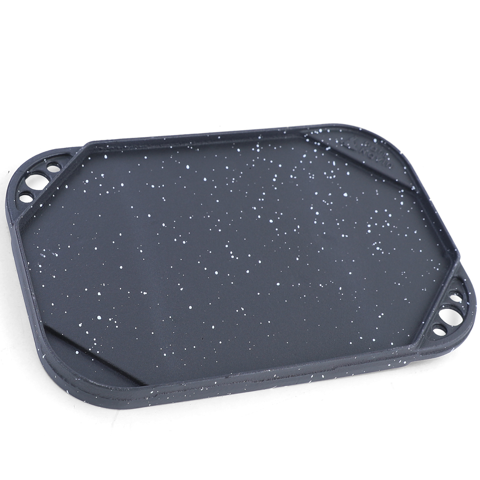 BBQ grill omkeerbare plaat gietijzer antiaanbaklaag universeel 30x20cm