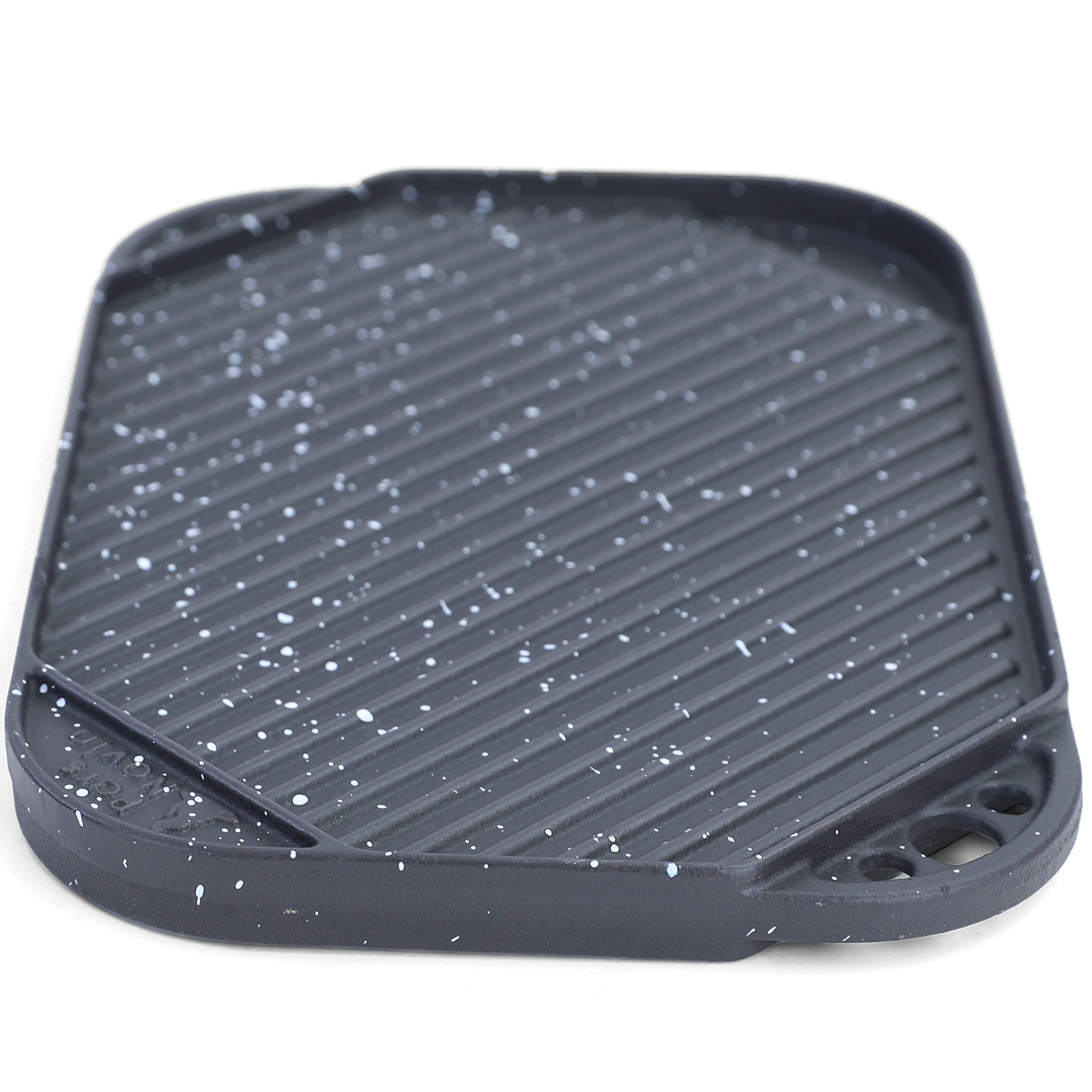 BBQ grill omkeerbare plaat gietijzer antiaanbaklaag universeel 30x20cm