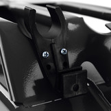 20L metalen jerrycan benzine diesel reserve met vulhals + houder zwart