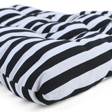 Kussen voor hangstoel incl. rugdeel 2-delig leuk zwart wit gestreept