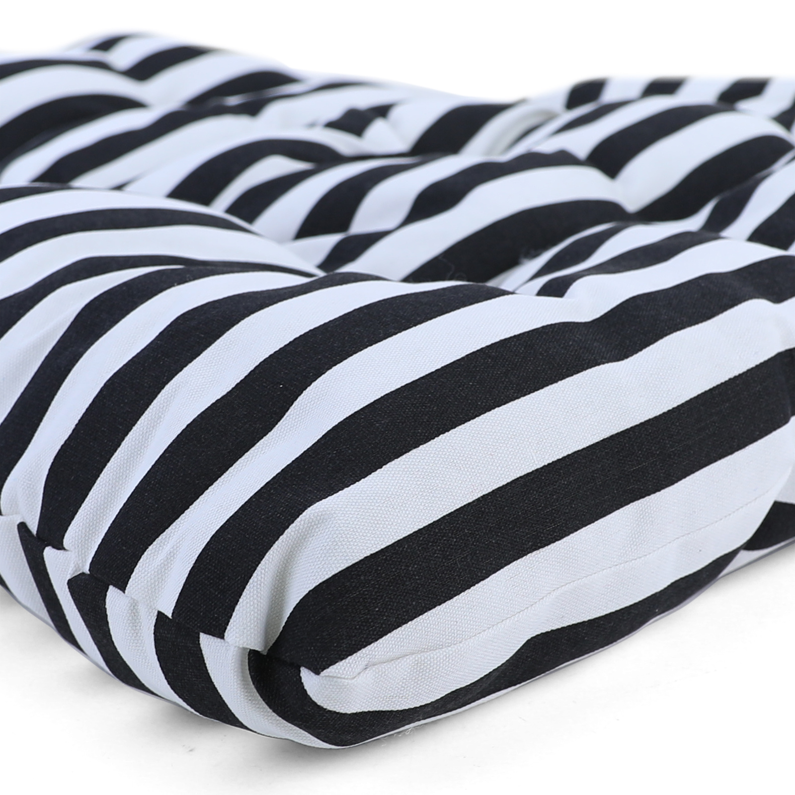 Kussen voor hangstoel incl. rugdeel 2-delig leuk zwart wit gestreept