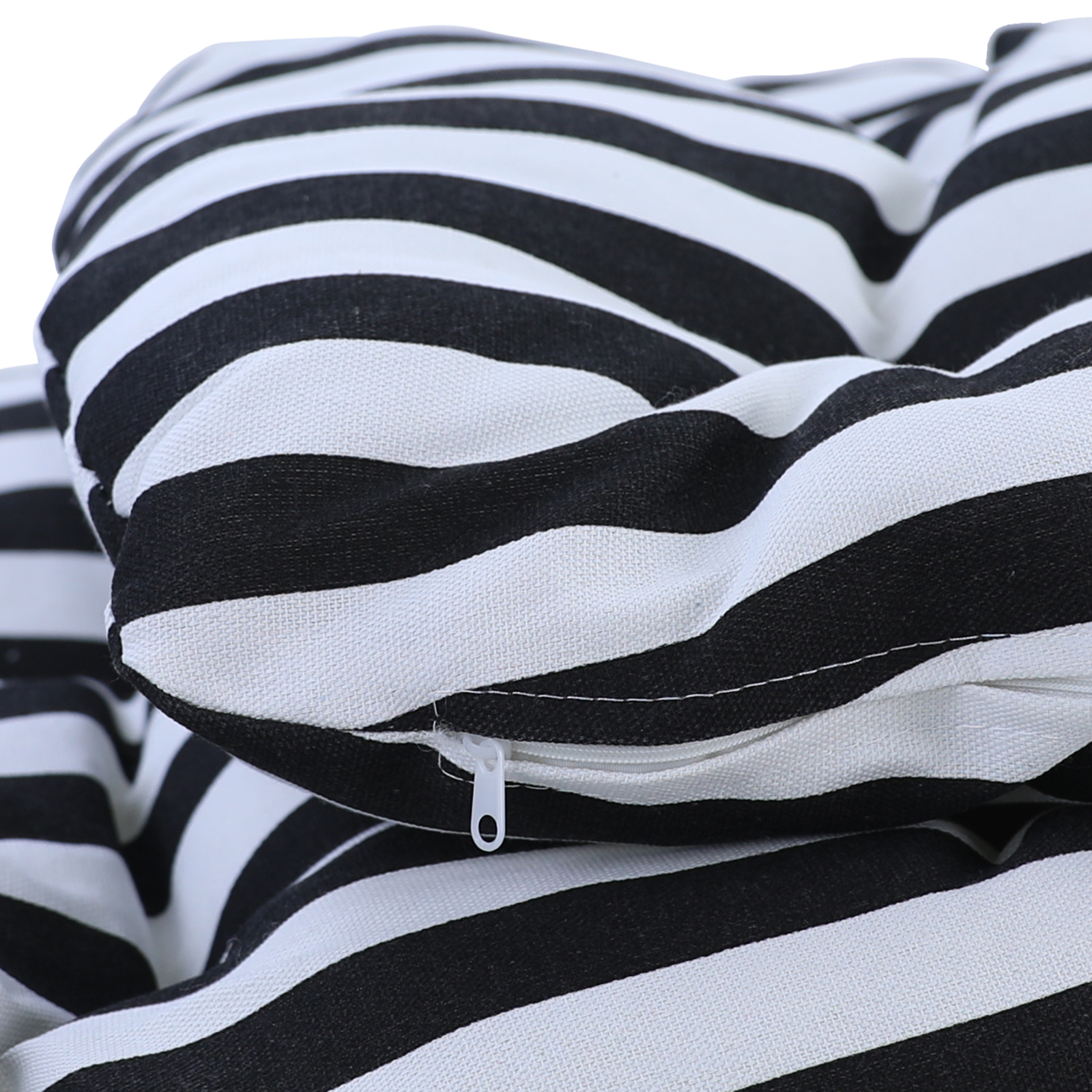 Kussen voor hangstoel incl. rugdeel 2-delig leuk zwart wit gestreept