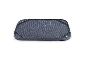 BBQ grill omkeerbare plaat gietijzer antiaanbaklaag universeel 40x25cm