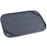 BBQ grill omkeerbare plaat gietijzer antiaanbaklaag universeel 40x25cm