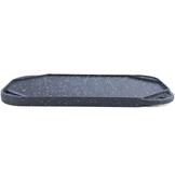 BBQ grill omkeerbare plaat gietijzer antiaanbaklaag universeel 40x25cm