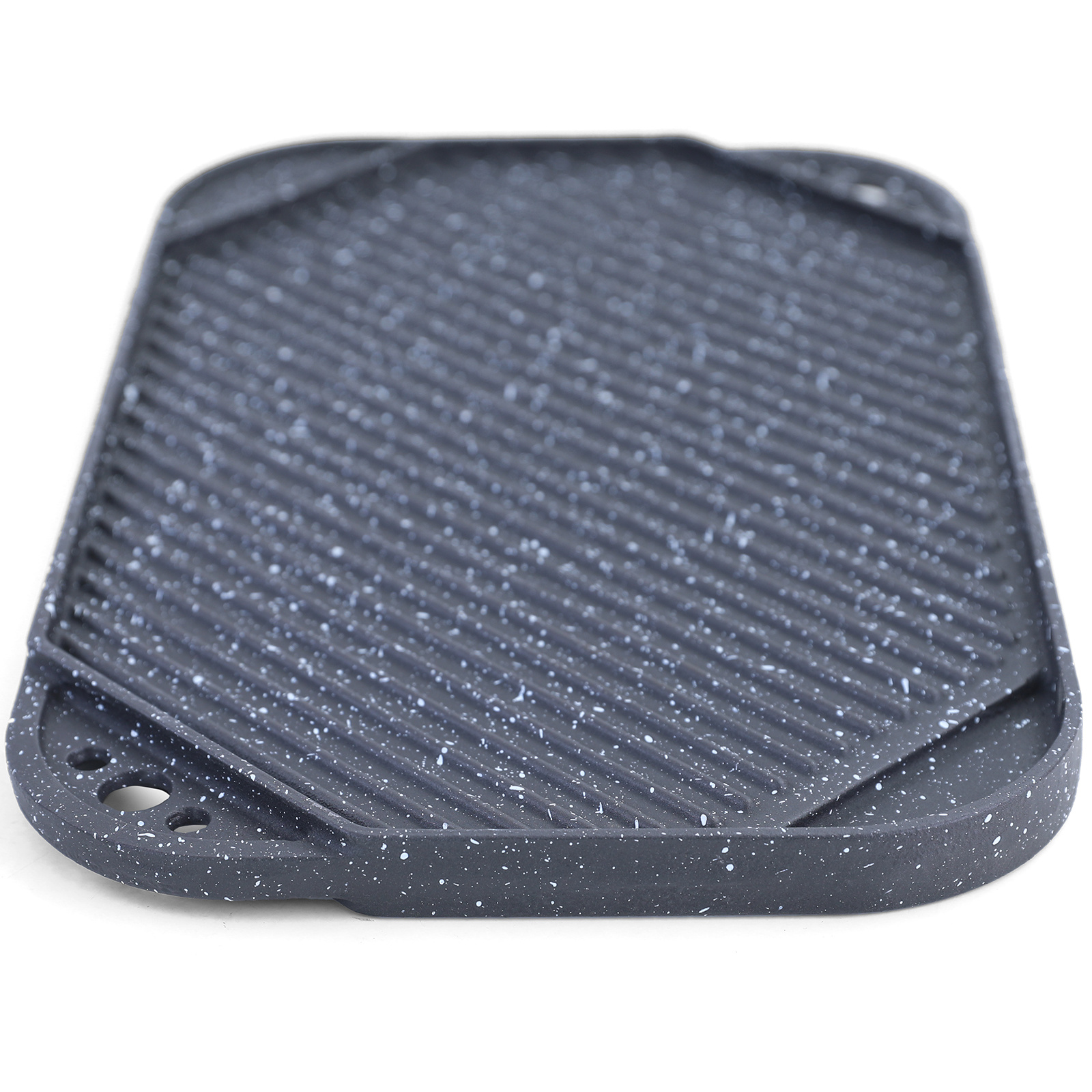 BBQ grill omkeerbare plaat gietijzer antiaanbaklaag universeel 40x25cm