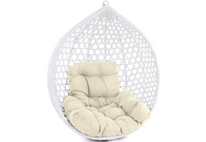 Kussen voor hangstoelmand incl. rugdeel 2-delige set Fun Beige