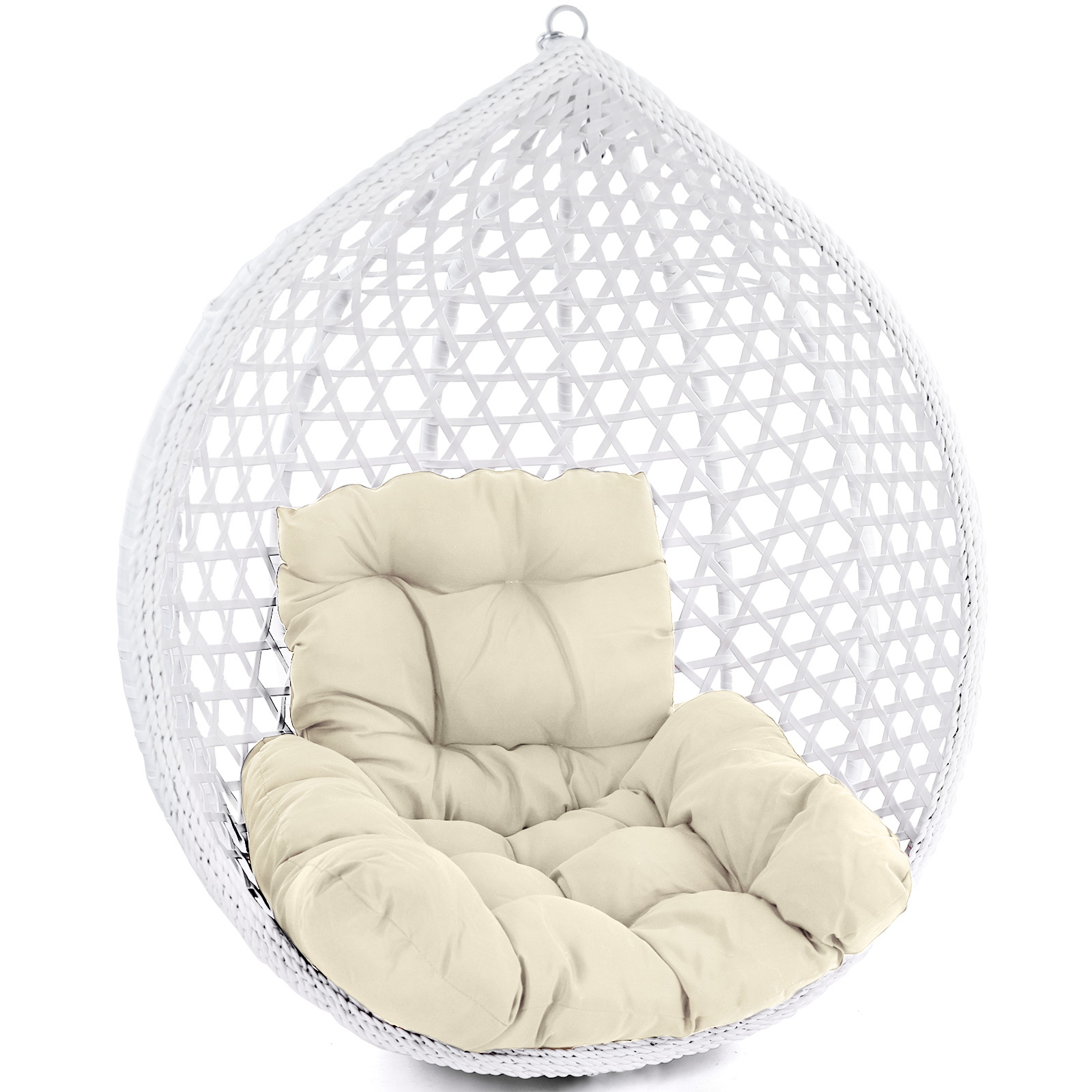 Kussen voor hangstoelmand incl. rugdeel 2-delige set Fun Beige