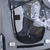 Fietskar hondenkar opvouwbaar voor huisdieren tot 40 kg grijs