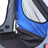 Fietskar hondenkar opvouwbaar voor huisdieren tot 40 kg grijs blauw