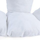Kussen voor hangstoelmand incl. rugdeel 2-delige set stijl wit