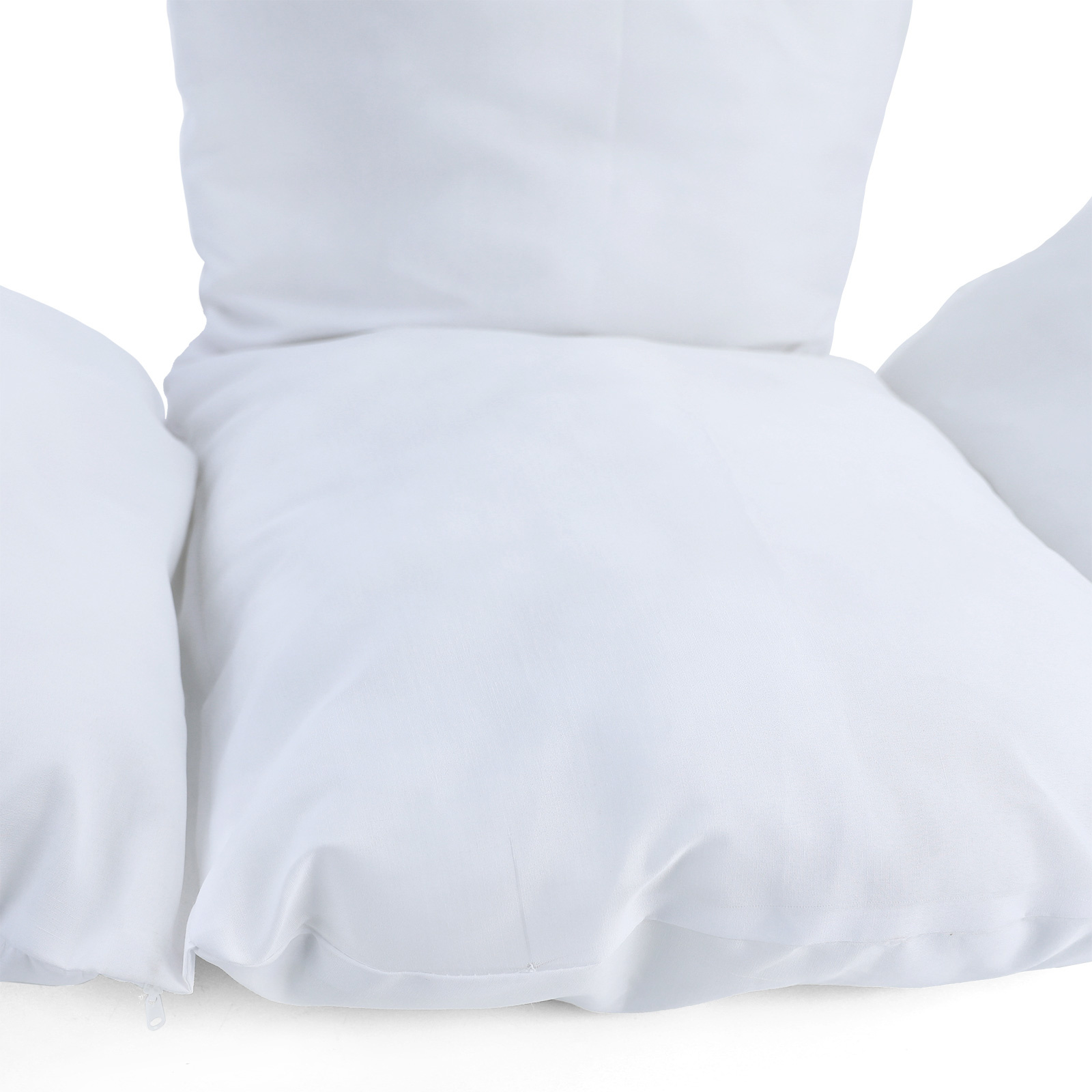 Kussen voor hangstoelmand incl. rugdeel 2-delige set stijl wit