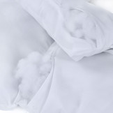 Kussen voor hangstoelmand incl. rugdeel 2-delige set stijl wit