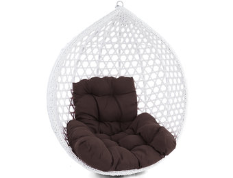 Kussen voor hangstoelmand incl. rugdeel 2-delige set Fun Dark Brown