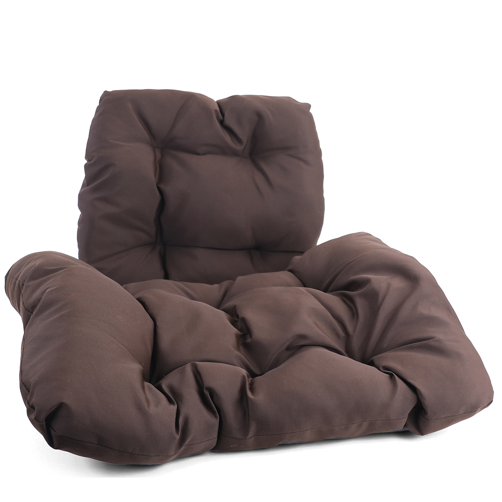 Kussen voor hangstoelmand incl. rugdeel 2-delige set Fun Dark Brown