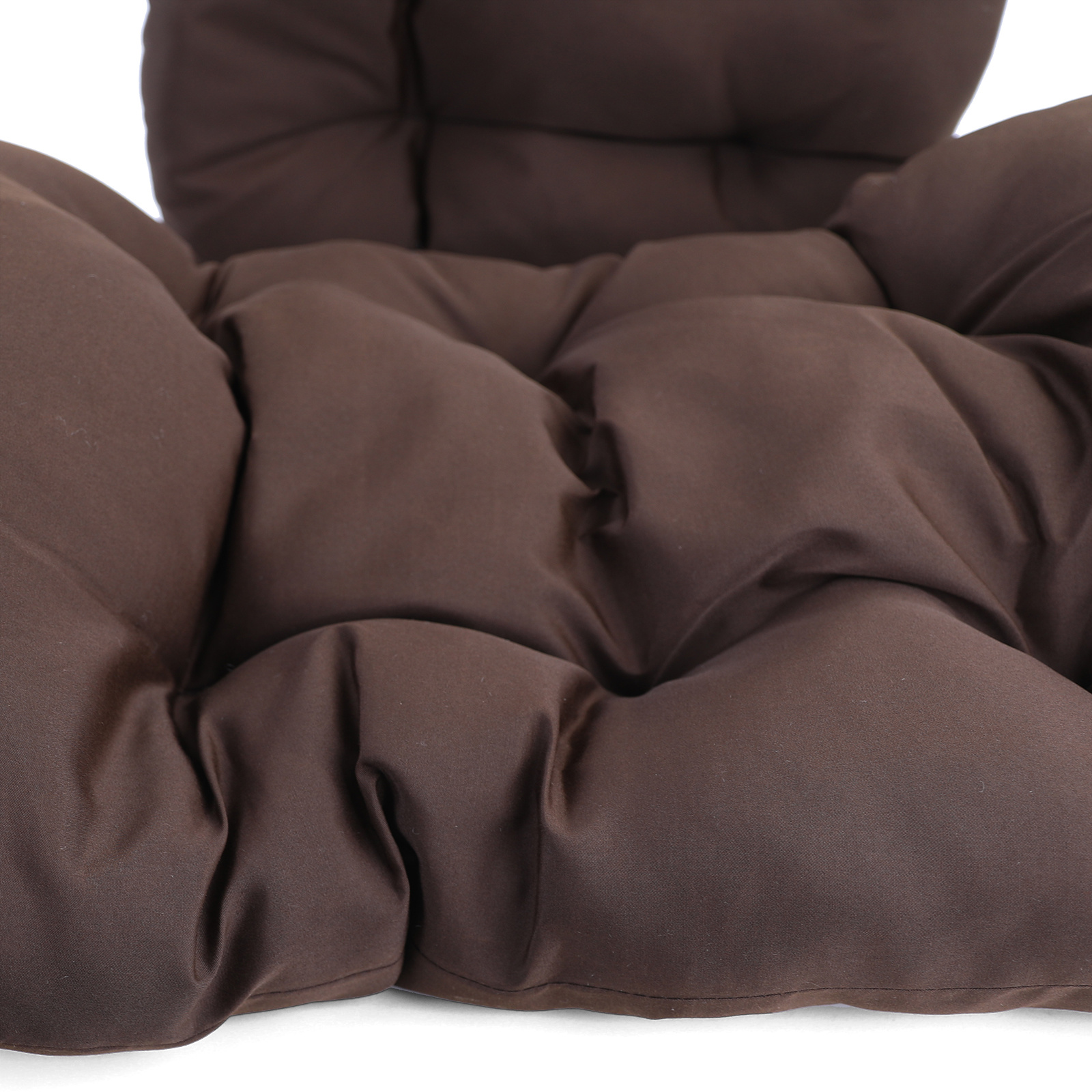 Kussen voor hangstoelmand incl. rugdeel 2-delige set Fun Dark Brown